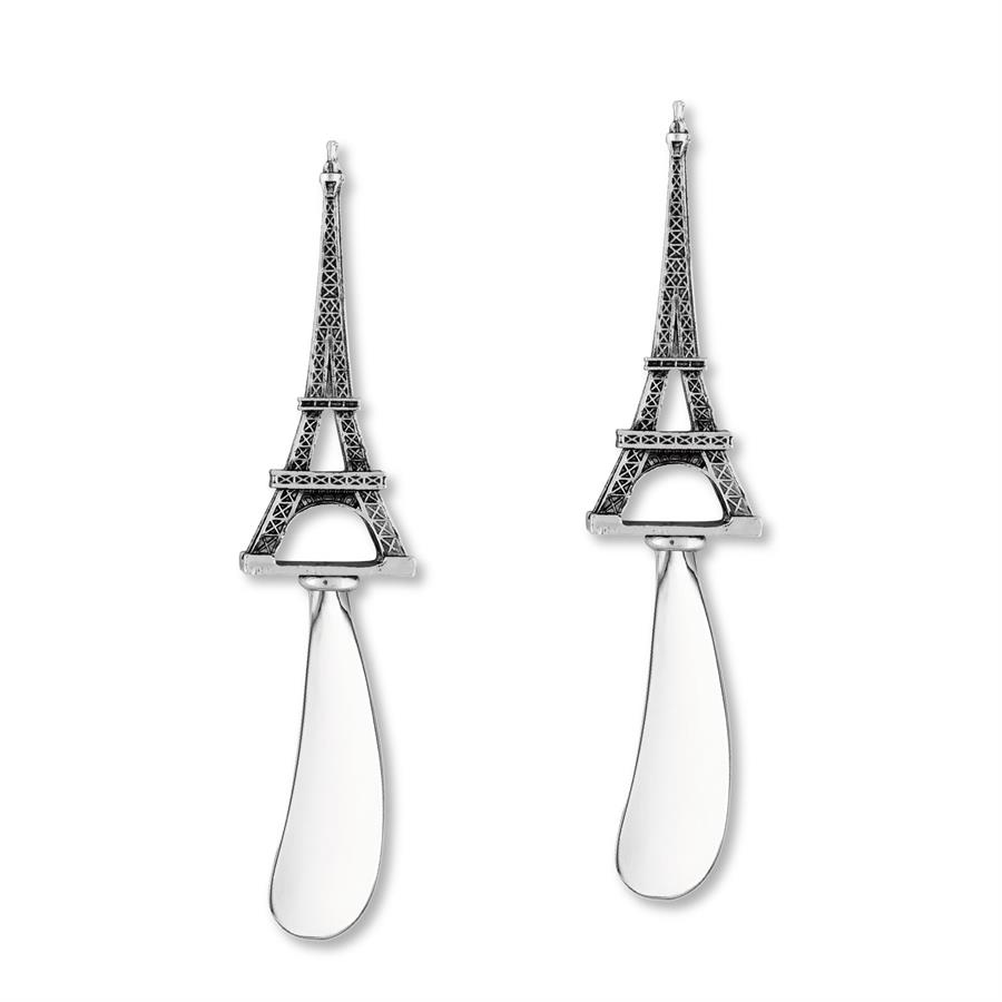 Wine Things 00779 Eiffel Tower Cheese Spreader 5 1/2 L Sliver
